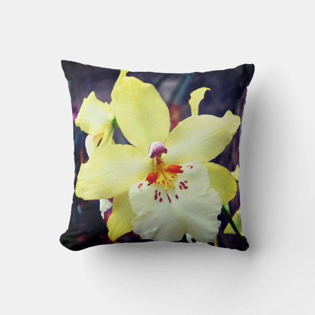 Orchid Flower Pillow Kussen (Voorkant)