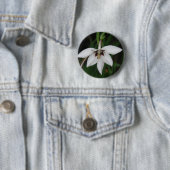 Orchid Flower Round Pin Ronde Button 5,7 Cm (In situ)