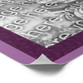 Orchid Flower Trio Lijst Creëer Uw eigen foto Poster (Hoek)