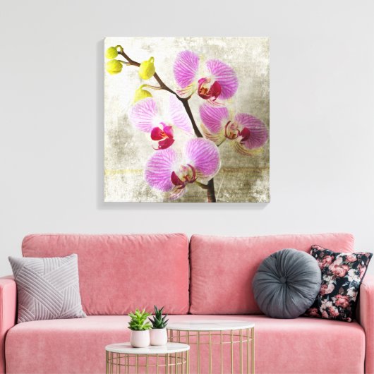 Orchid Flowers Canvas Afdruk (Insitu (Woonkamer))