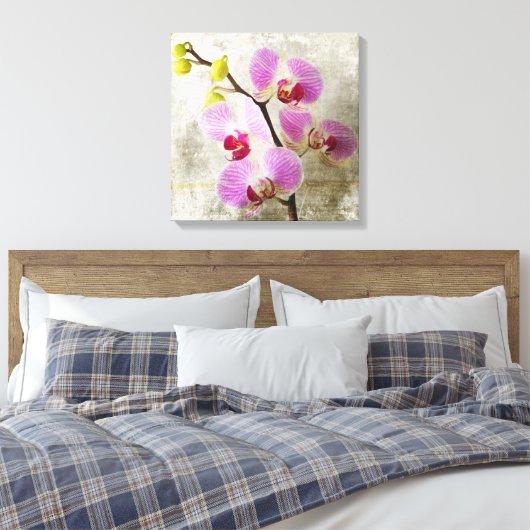 Orchid Flowers Canvas Afdruk (Insitu (Slaapkamer))