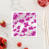 Orchid Flowers Elegant Floral Wedding Servetten (Insitu)