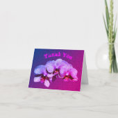 Orchid Flowers Gepersonaliseerd Dank u Kaart (Voorkant)