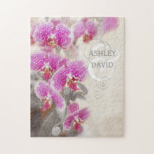 Orchid Flowers in Elegant Roze Foto Legpuzzel
