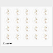 Orchid Flowers Ronde Sticker (Vel)