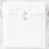 Orchid Flowers Ronde Sticker (Tas)