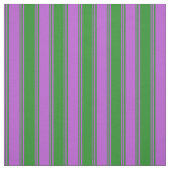 Orchid & Forest Green Lines Pattern Stof (Swatch)