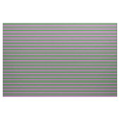 Orchid & Forest Green Striped Pattern Stof (Fat Quarter)