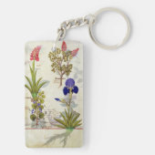 Orchid & Fumitory of Bleeding Heart Hedera & Iris Sleutelhanger (achterkant)
