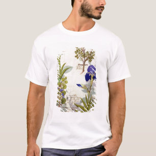 Orchid & Fumitory of Bleeding Heart Hedera & Iris T-shirt