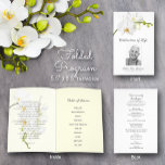 Orchid Funeral Program Celebration of Life Flyer<br><div class="desc">Mooie witte orchidee steelt accentueert deze begrafenisprogrammavliegers. Upload gemakkelijk foto's, overlijdensbericht of om het even welke informatie. We hebben Ecclesiastes 3:1-8 aan de binnenkant naast de orde van dienst opgenomen, maar u kunt om het even wat veranderen op deze folder voor uw gelegenheid. Gedrukt op betaalbaar, budgetpapier van 8, 5...</div>