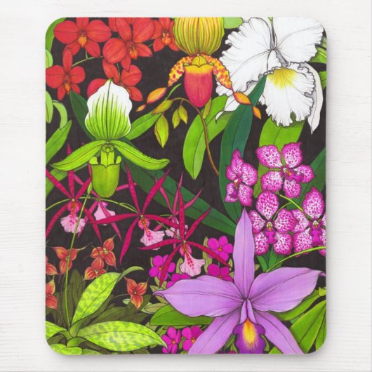 Orchid Garden Mousepad Muismat (Voorkant)