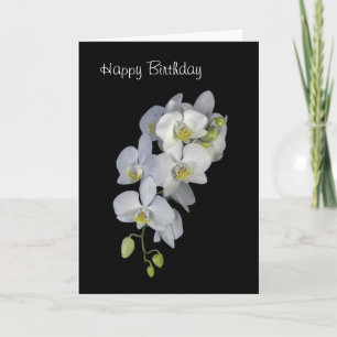 Orchid Garland Gepersonaliseerde Verjaardag Kaart