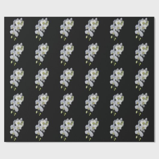 Orchid Garland Wrapping Paper Cadeaupapier (Vlak)