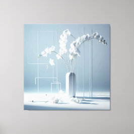 Orchid Geometry Canvas Afdruk
