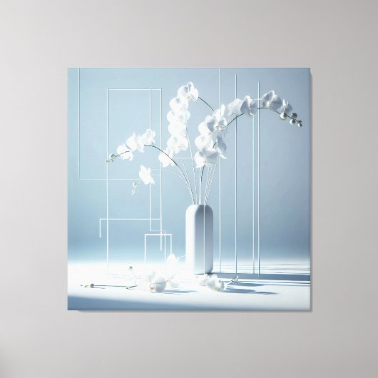 Orchid Geometry Canvas Afdruk (Voorkant)