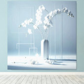 Orchid Geometry Canvas Afdruk (Insitu (Houten vloer))