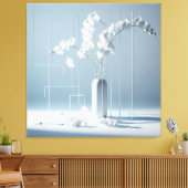 Orchid Geometry Canvas Afdruk (Insitu (Woonkamer))