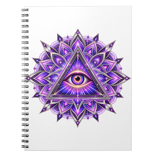 Orchid Geometry Eye Notitieboek (Voorkant)