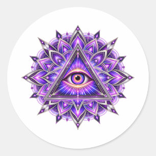 Orchid Geometry Eye Sticker