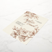 Orchid Golden Moments | Uitnodiging tot Folie van  (Gedraaid)