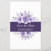 Orchid Guess the Dress Bridal shower game card Flyer (Achterkant)