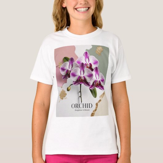 Orchid Harmony T-shirt voor dames (Voorkant)