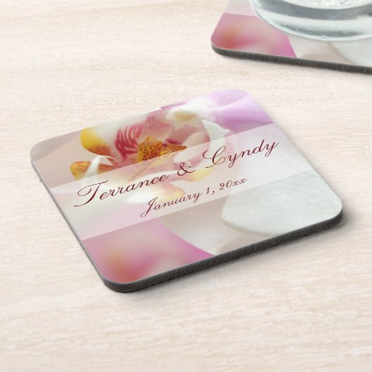 Orchid Heart Bier Onderzetter (Linkerzijde)