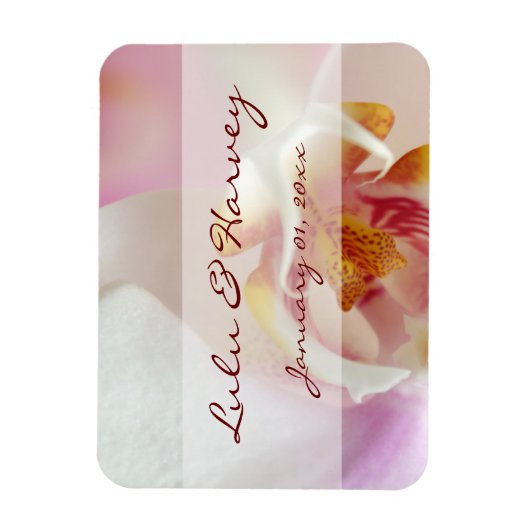 Orchid Heart Magneet (Verticaal)