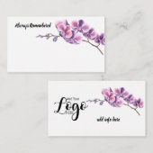 Orchid herinnert zich altijd de witte ventilatorka notitiekaartje (Voorkant / Achterkant)