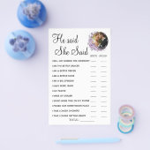 Orchid Hij zei dat ze een douchespelkaart had. Flyer (Enkel)