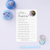 Orchid Hoe goed ken je de bride game card? Flyer (Enkel)