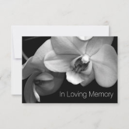 Orchid in Loving Memory 1 Celebration of Life Kaart