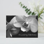 Orchid in Loving Memory 1 Celebration of Life Kaart (Staand voorkant)
