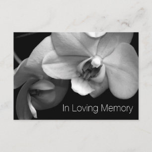 Orchid in Loving Memory 1 Celebration of Life Kaart