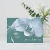 Orchid in Loving Memory 8 Celebration of Life Kaart (Staand voorkant)