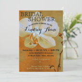 Orchid in Shades of Oranje Personalized Kaart (Staand voorkant)