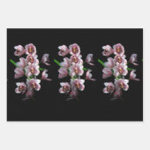 Orchid Insanity on Black Inpakpapier Vel (Voorkant 2)