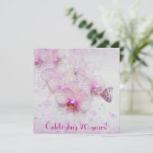 Orchid Invitation Kaart (Staand voorkant)