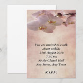 Orchid Invitation Kaart (Voorkant / Achterkant)