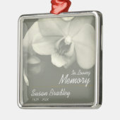 Orchid Kaki Personalized Memorial Funeral Ornament (Links)