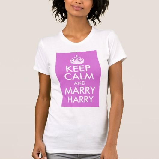 Orchid Keep Calm en Marry Harry T-shirt (Voorkant)