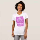 Orchid Keep Calm en Marry Harry T-shirt (Voorkant volledig)
