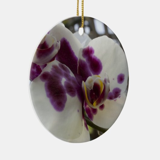 Orchid kerstversiering keramisch ornament (Rechts)