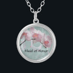 Orchid Ketting voor het meisje van Honor<br><div class="desc">Orchid Ketting voor je Maid of Honor. Zo  met lichtroze orchideeën en een lichtgroene achtergrond.</div>