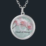 Orchid Ketting voor het meisje van Honor<br><div class="desc">Orchid Ketting voor je Maid of Honor. Zo  met lichtroze orchideeën en een lichtgroene achtergrond.</div>