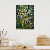 Orchid Kunst V06 Poster (Keuken)