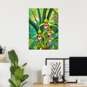 Orchid Kunst V32 Poster (Thuiskantoor)