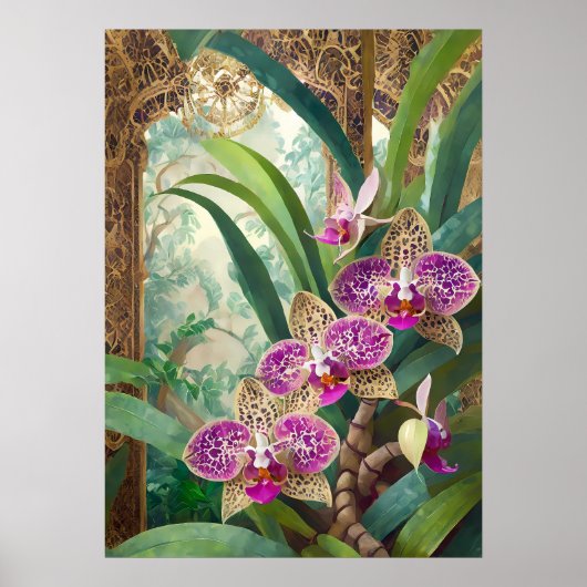 Orchid Kunst V53 Poster (Voorkant)
