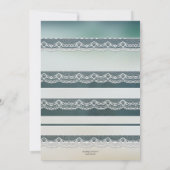 Orchid Lace Beach Bridal Couple Shower Uitnodiging (Achterkant)